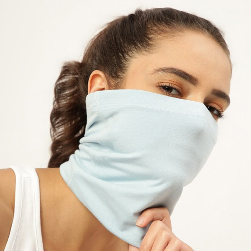 Women Blue Solid Bamboo Anti-Microbial Multipurpose Headband