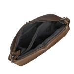 "Beige Textured Sling Bag "